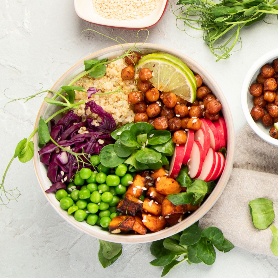 Vege Bowl con microgreens